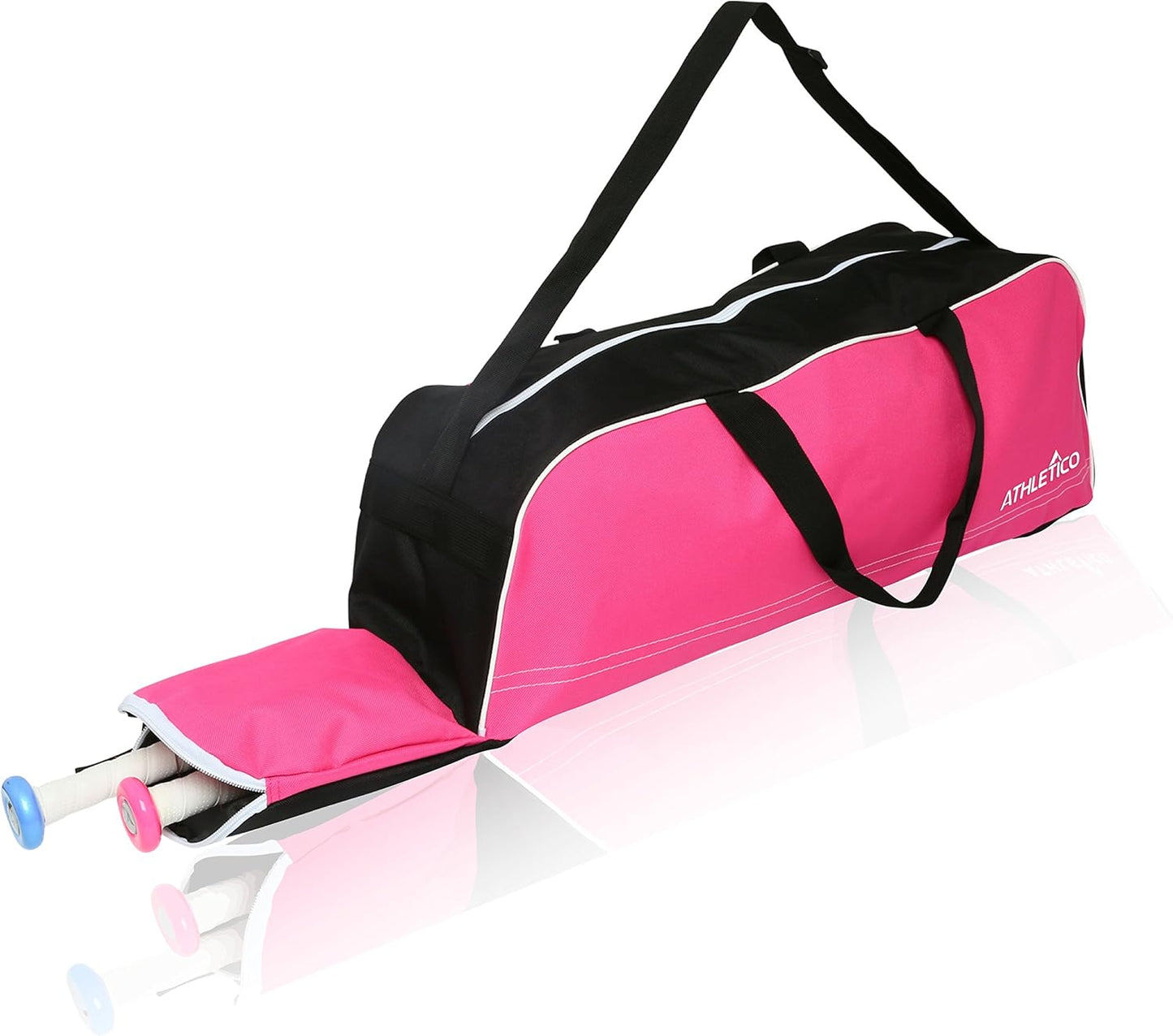 Baseball Tote Bag - Premium Carrying Solution for Baseball, T-Ball, and Softball Equipment for All Ages | Accommodates Bat, Helmet, Glove, and Shoes | Includes Fence Hook