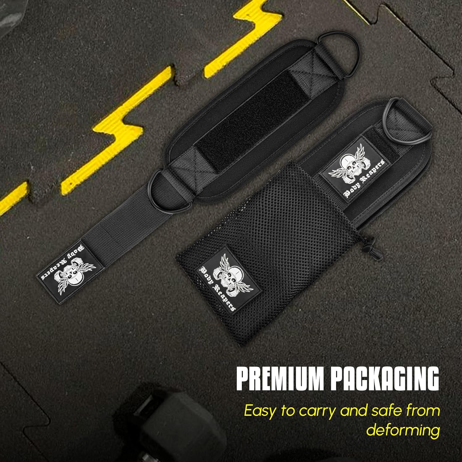 Adjustable Ankle Strap for Cable Machines - Durable Double D-Rings & Cushioned Design for Enhanced Comfort in Glute, Leg, and Lower Body Workouts