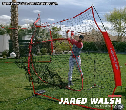 7X7 Baseball and Softball Practice Net with Accessories for Pitching, Batting, and Fielding Training