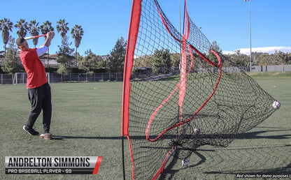 7X7 Baseball and Softball Practice Net with Accessories for Pitching, Batting, and Fielding Training